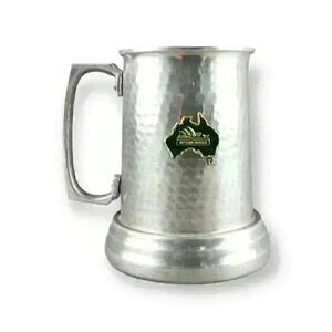 Sydney Opera House Australia Souvenir Aluminum Tankard Stein Mug Glass Bottom